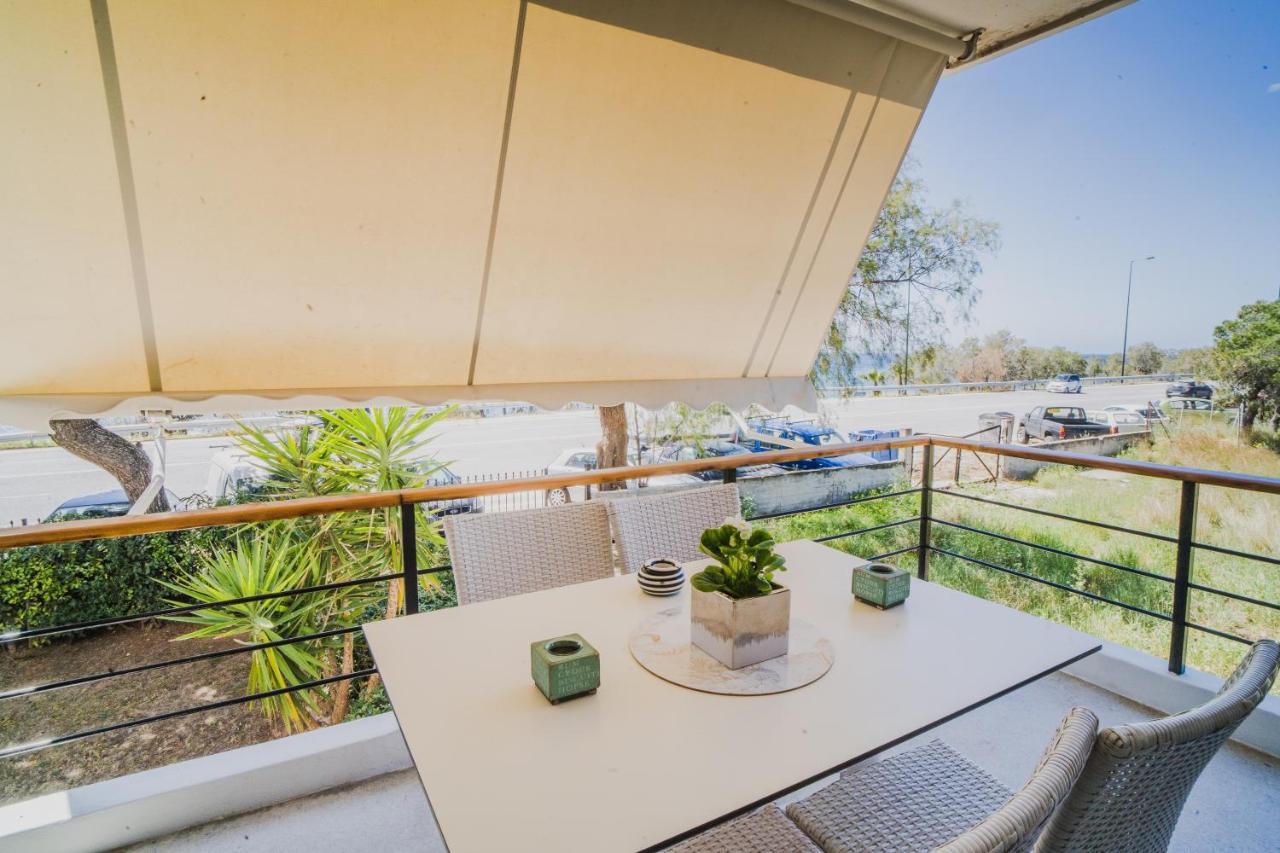 Green Apartment Ground Floor Feel Like Home Properties Saronida Eksteriør billede